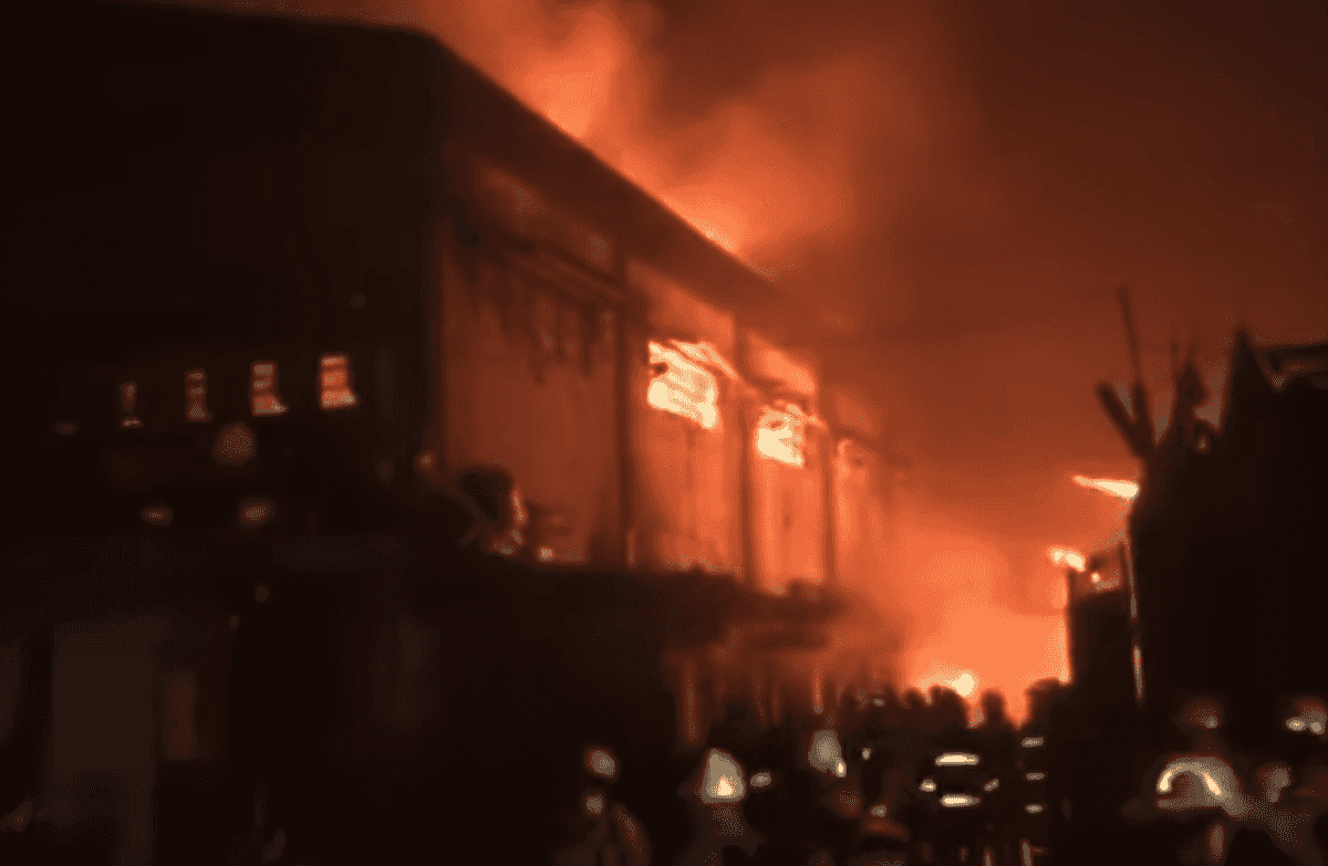 Fire hits warehouse in Malabon on New Year's Day