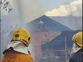 4 hurt after a fire blazes gun factory in Marikina