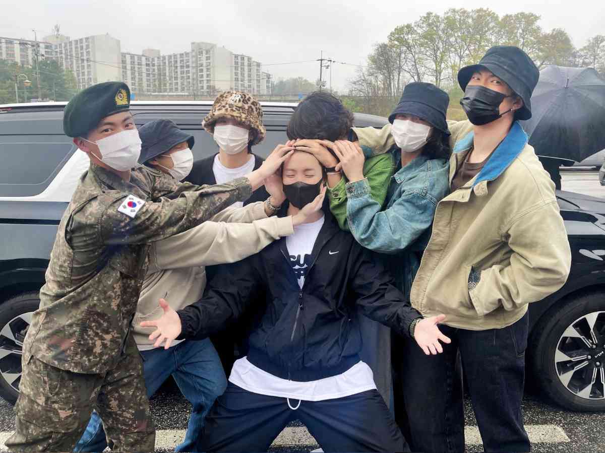 LOOK: BTS members send off J-hope to military