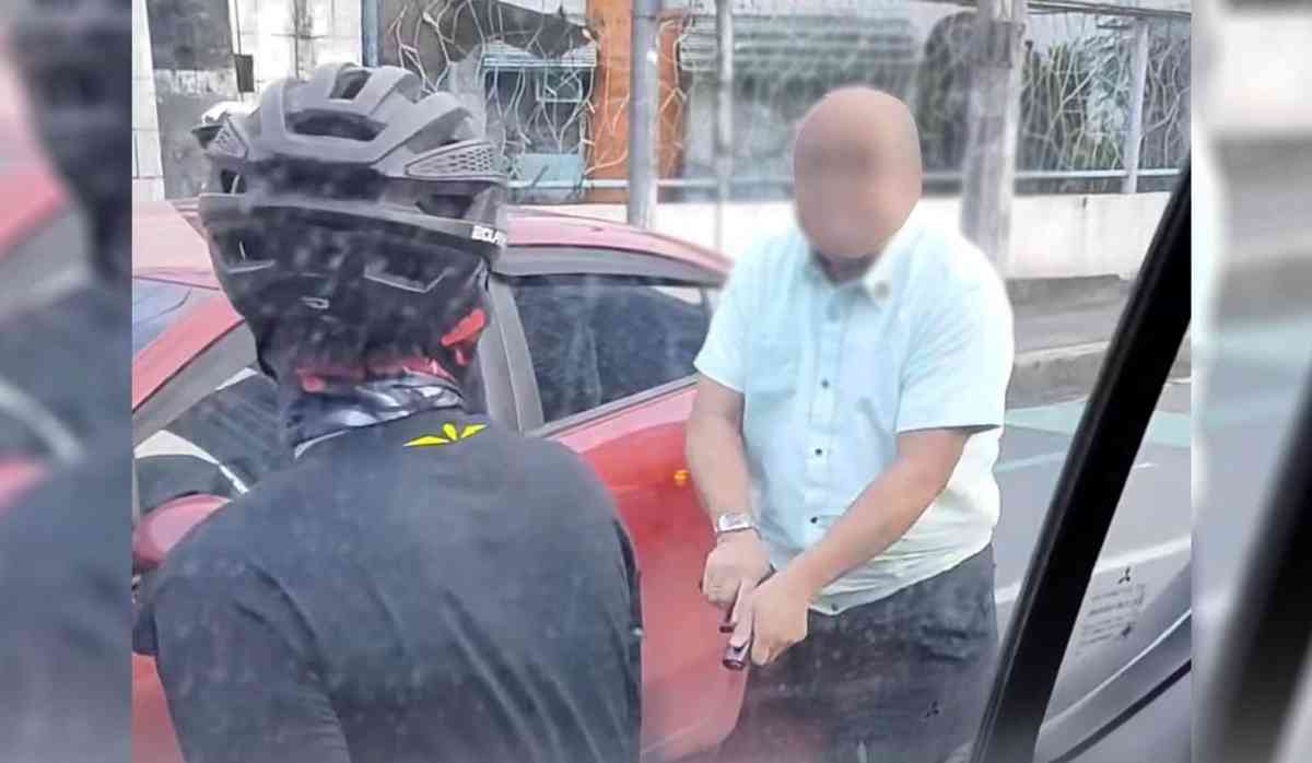 LTO issues show cause order vs. car driver caught assaulting cyclist in QC