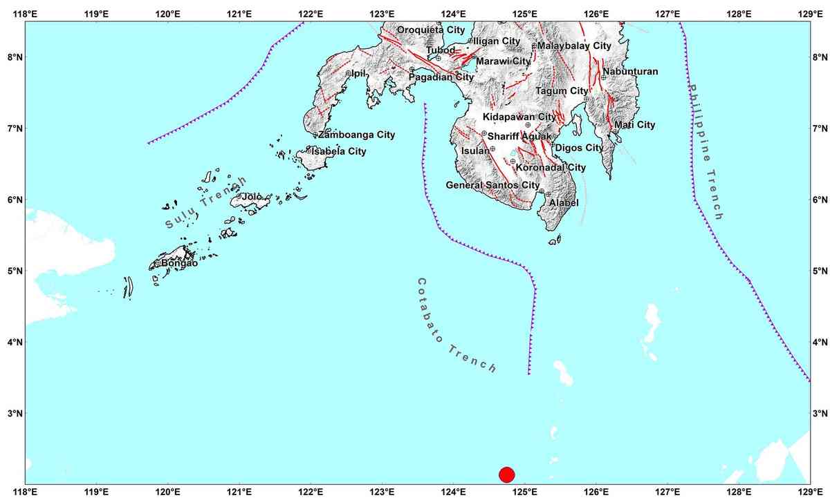 Magnitude 4.6 quake hits Davao Occidental