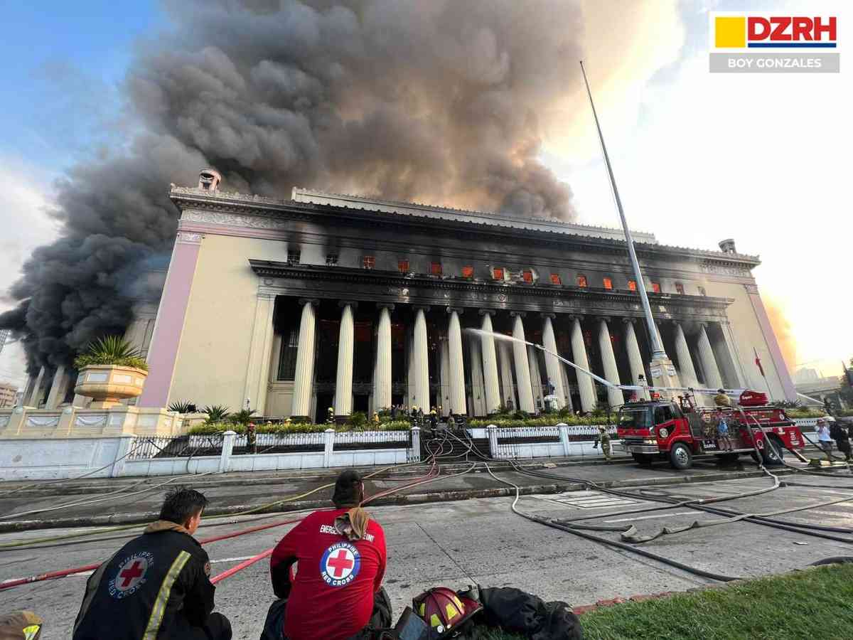 Fire hits Manila Central Post Office
