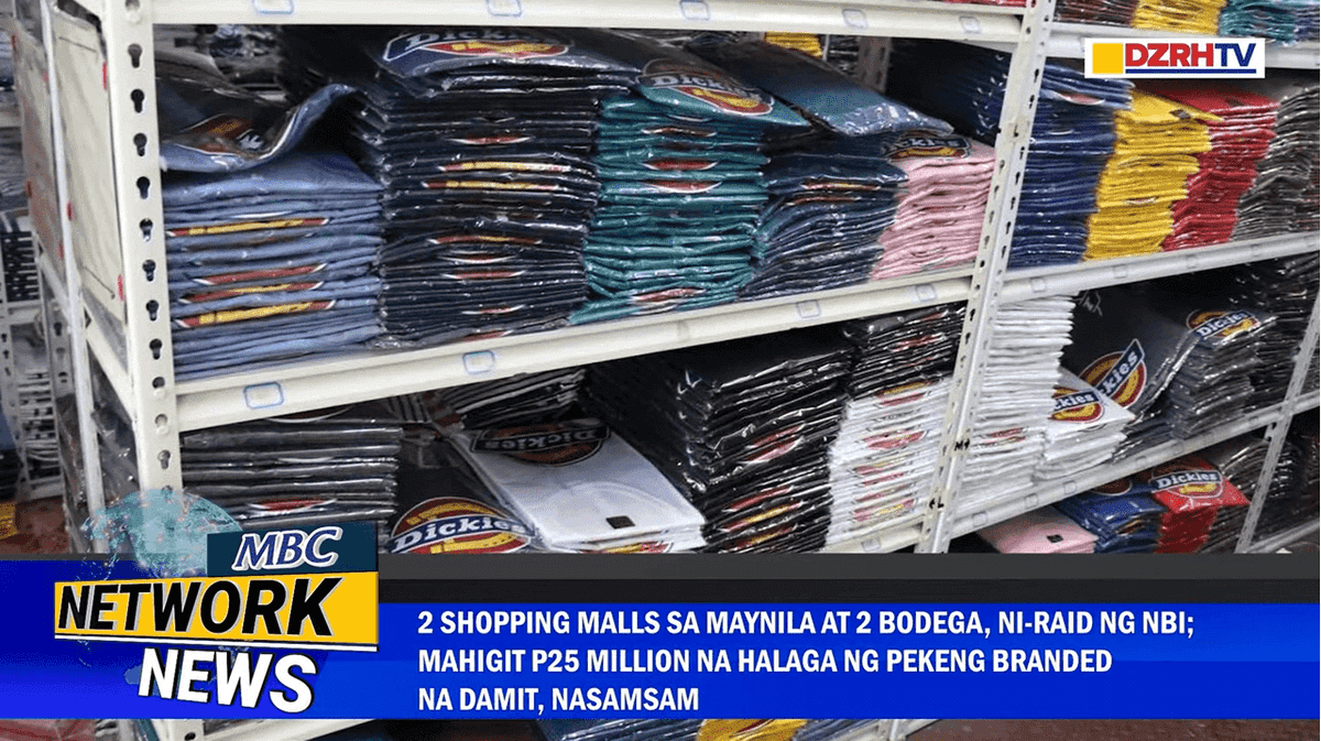 NBI raids 2 malls, 2 warehouse selling fake brand products