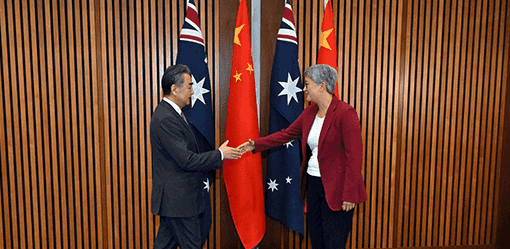 Top Australia, China diplomats meet to discuss trade, human rights - and pandas