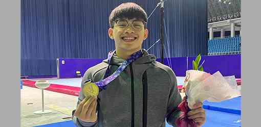 Yulo snags gold in individual all-around event of Asian Men;s Championships
