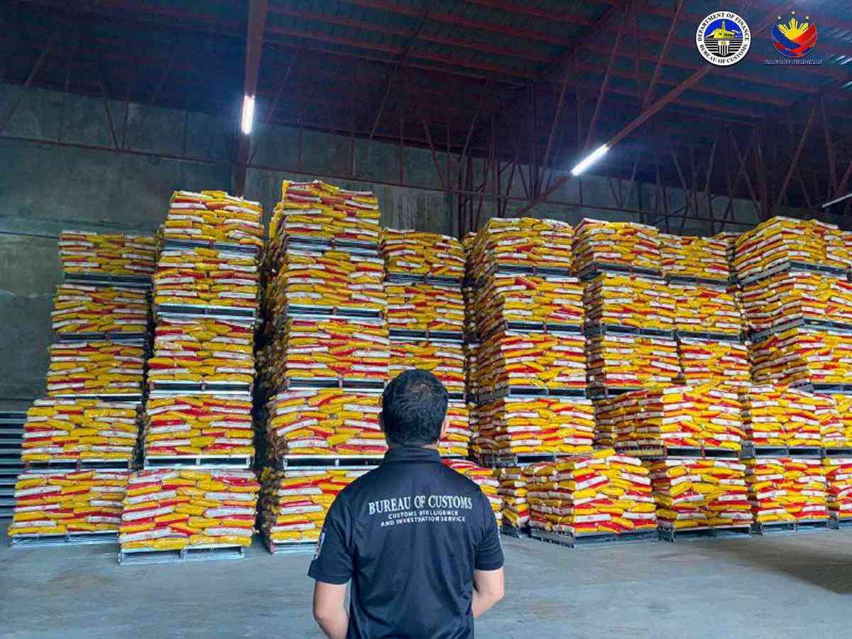 BOC forfeits 42M worth of smuggled rice in Zamboanga City