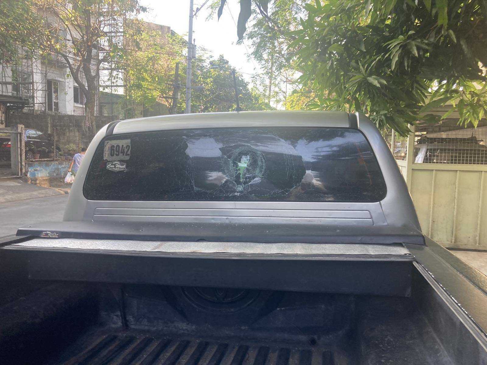 Armed men shoot pick-up car owned by BuCor chief Catapang