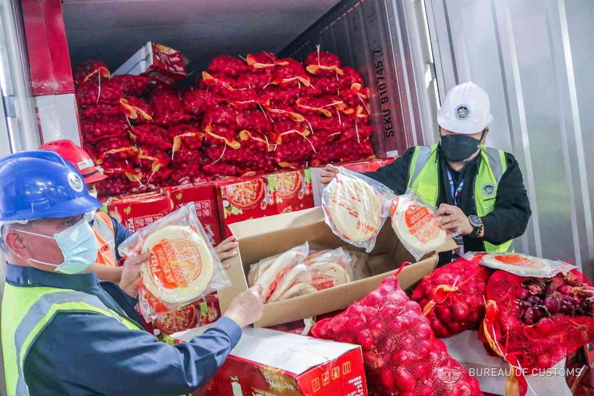 18 containers of misdeclared onions seized by Customs