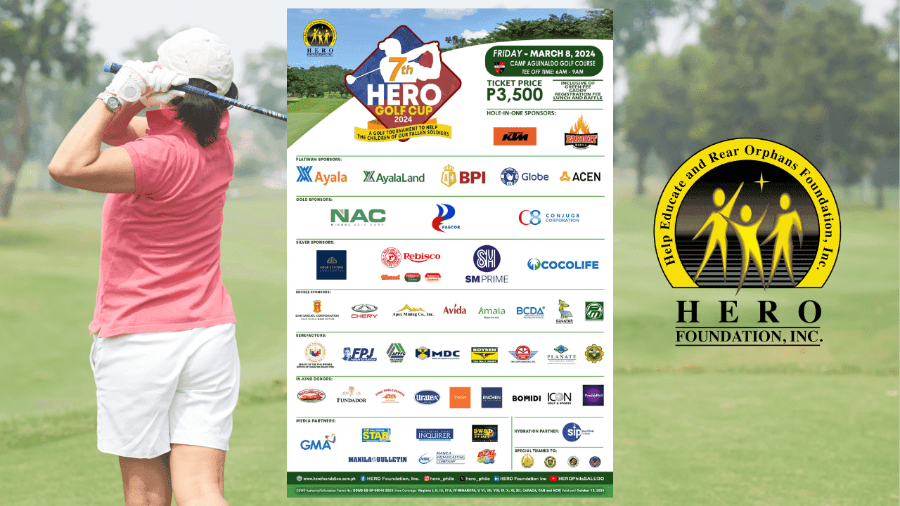 HERO Foundation Inc. to hold 7th HERO Golf Cup 2024 on March 8