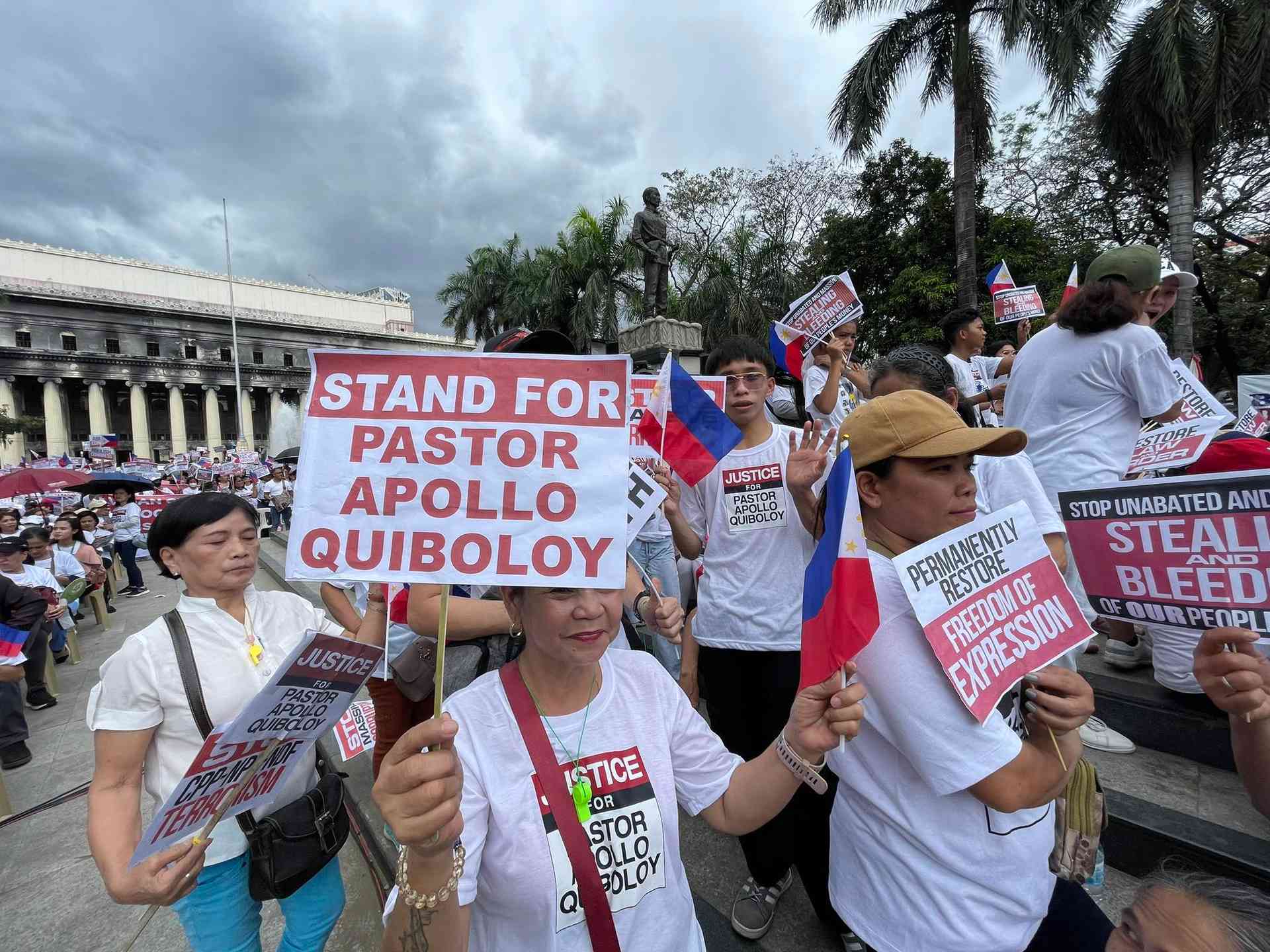 Quiboloy's supporters to hold 6-day prayer rally in Manila