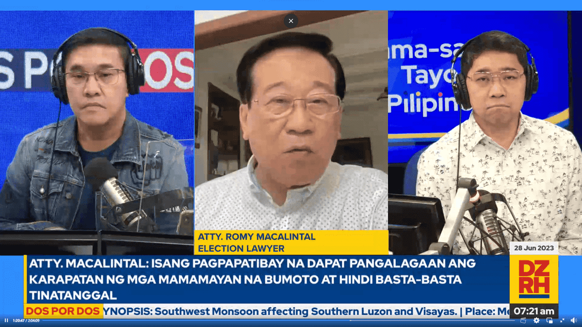 ‘Natuto na sila sa kasong ito’ Atty Macalintal says after SC declares law postponing barangay, SK elections unconstitutional