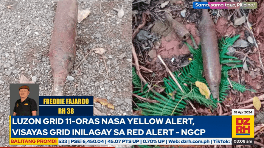 2 vintage bombs found in Malico, Pangasinan