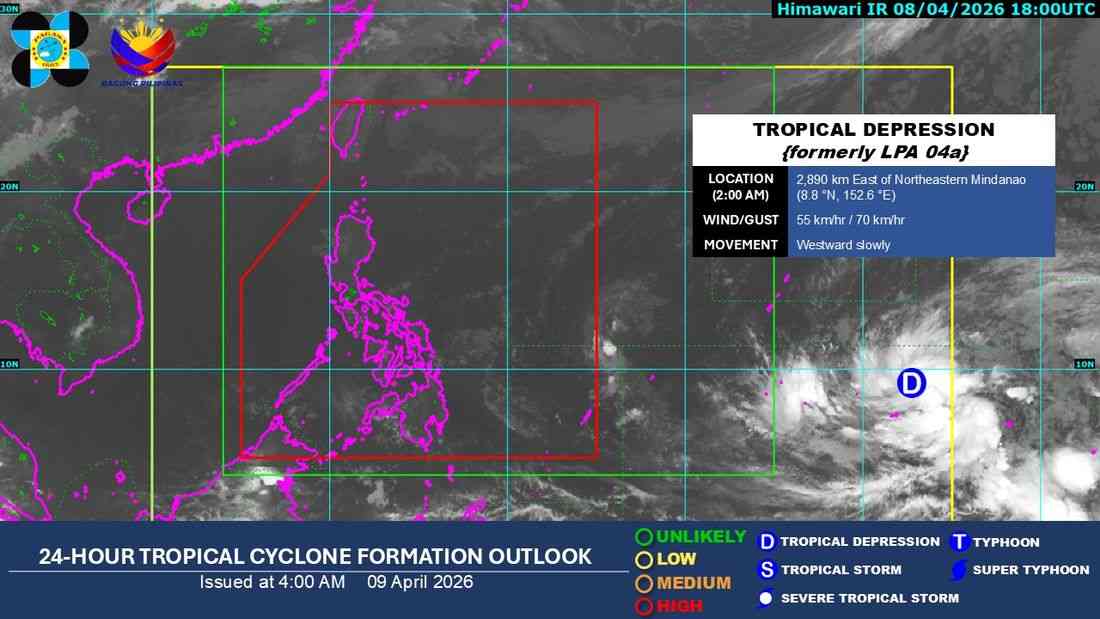 HPA affects Luzon; PAGASA monitoring tropical depression outside PAR