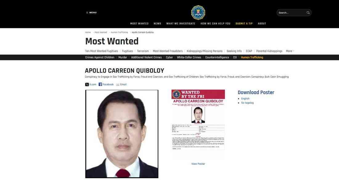 DFA confirms receiving request from US to extradite Quiboloy