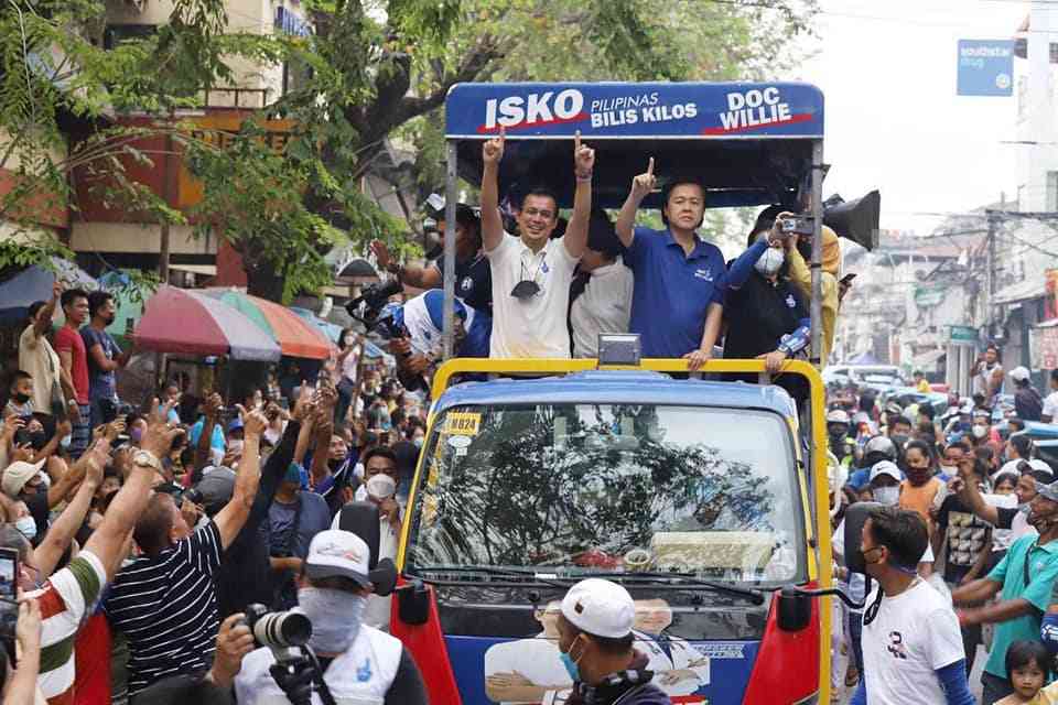 Willie Ong disagrees with Isko, says Robredo should not quit prexy race