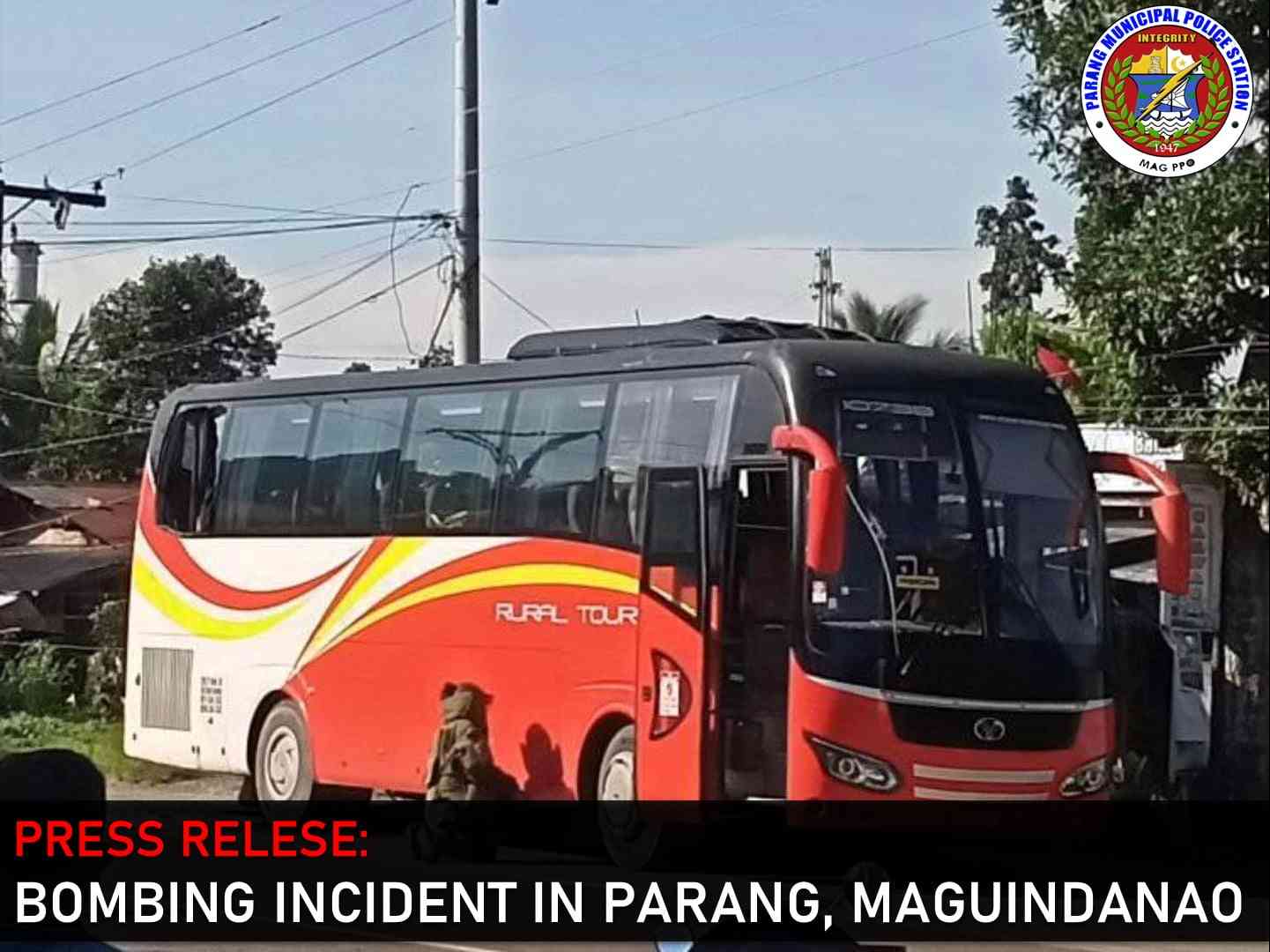 Four injured in bus explosion in Maguindanao