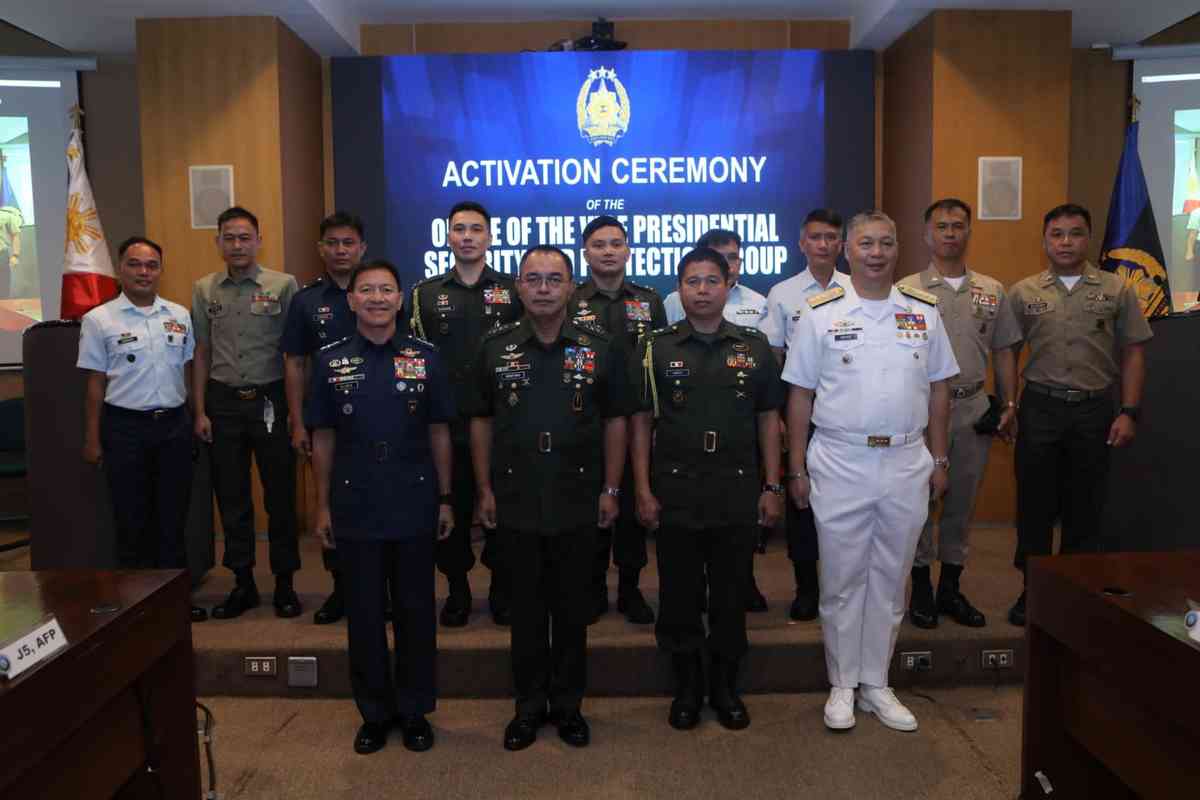 AFP activates vice presidential security group
