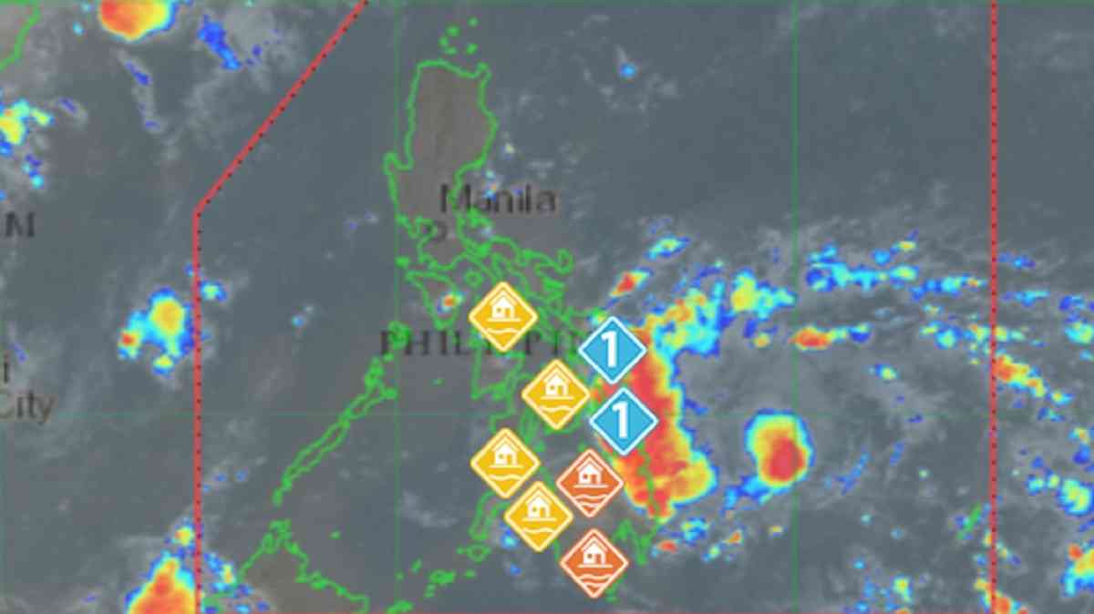Signal No. 1 up in 4 areas as LPA develops into TD Aghon