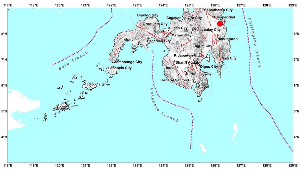 4.6 quake strikes Tagbina, Surigao del Sur