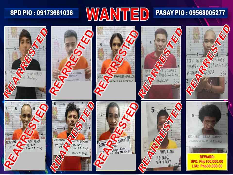 9 of 10 Pasay jail escapees recaptured