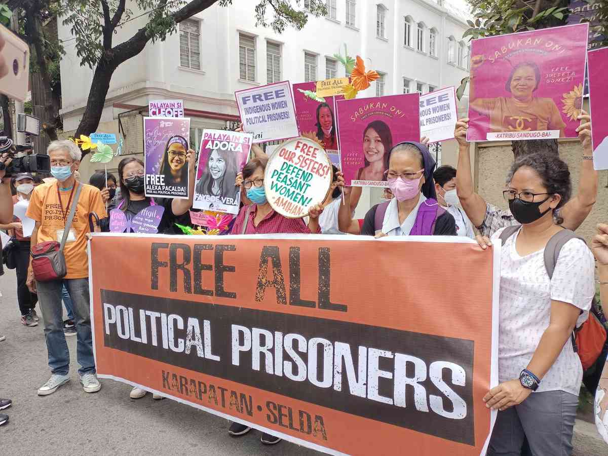 Women's advocate groups appeal to DOJ: Release women political prisoners