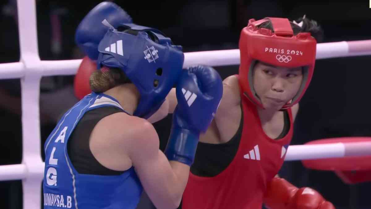 Aira Villegas nears Olympic medal after a smashing victory against Algeria's bet