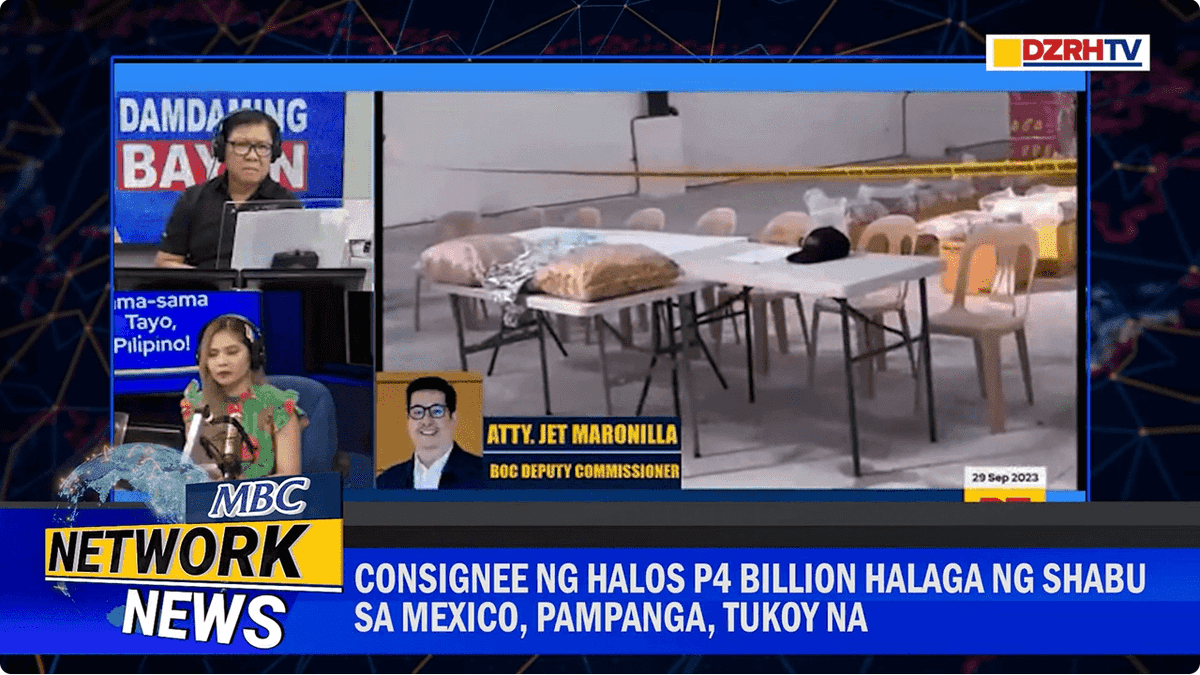 BOC identifies consignee of P4 billion shabu seized in Mexico, Pampanga