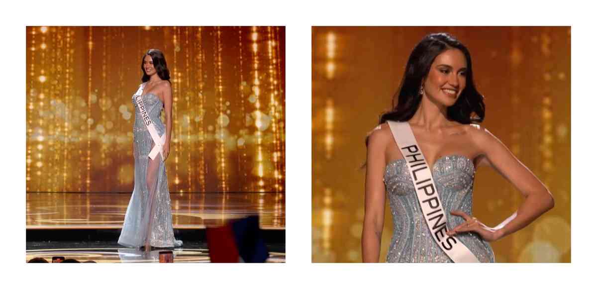 Celeste Cortesi looks every bit of ethereal in her long gown during Miss Universe prelims