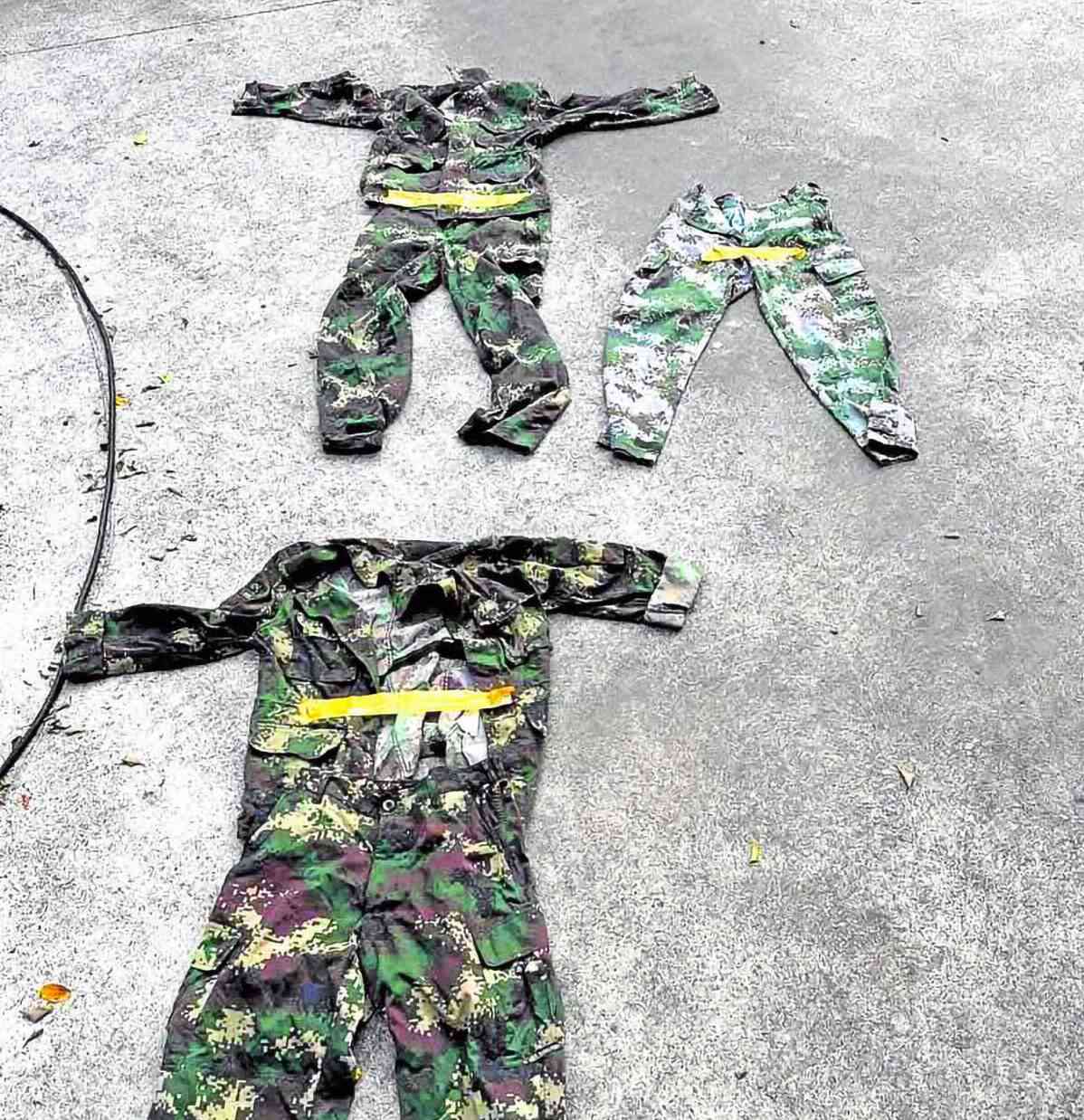 China's PLA uniforms found in POGO compound