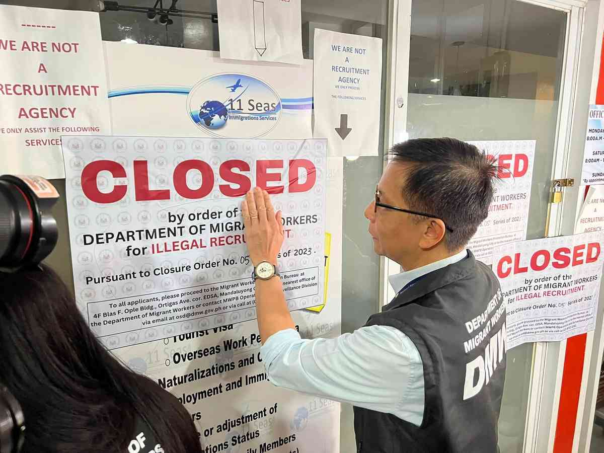 DMW shuts down illegal consultancy firm in Pasay City