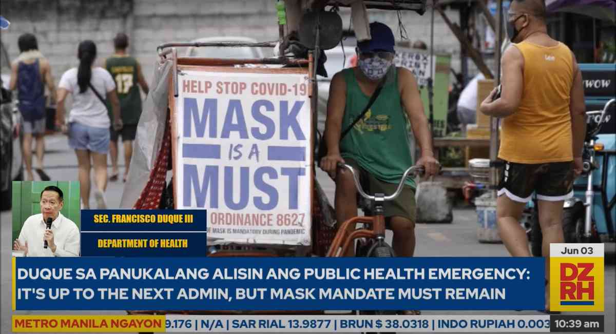 Duque opposes proposal to lift public health emergency