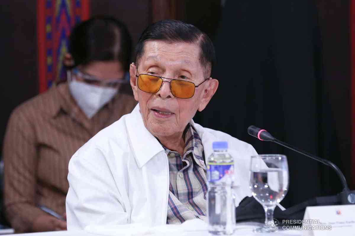 Enrile to skip Marcos inauguration after contracting COVID-19