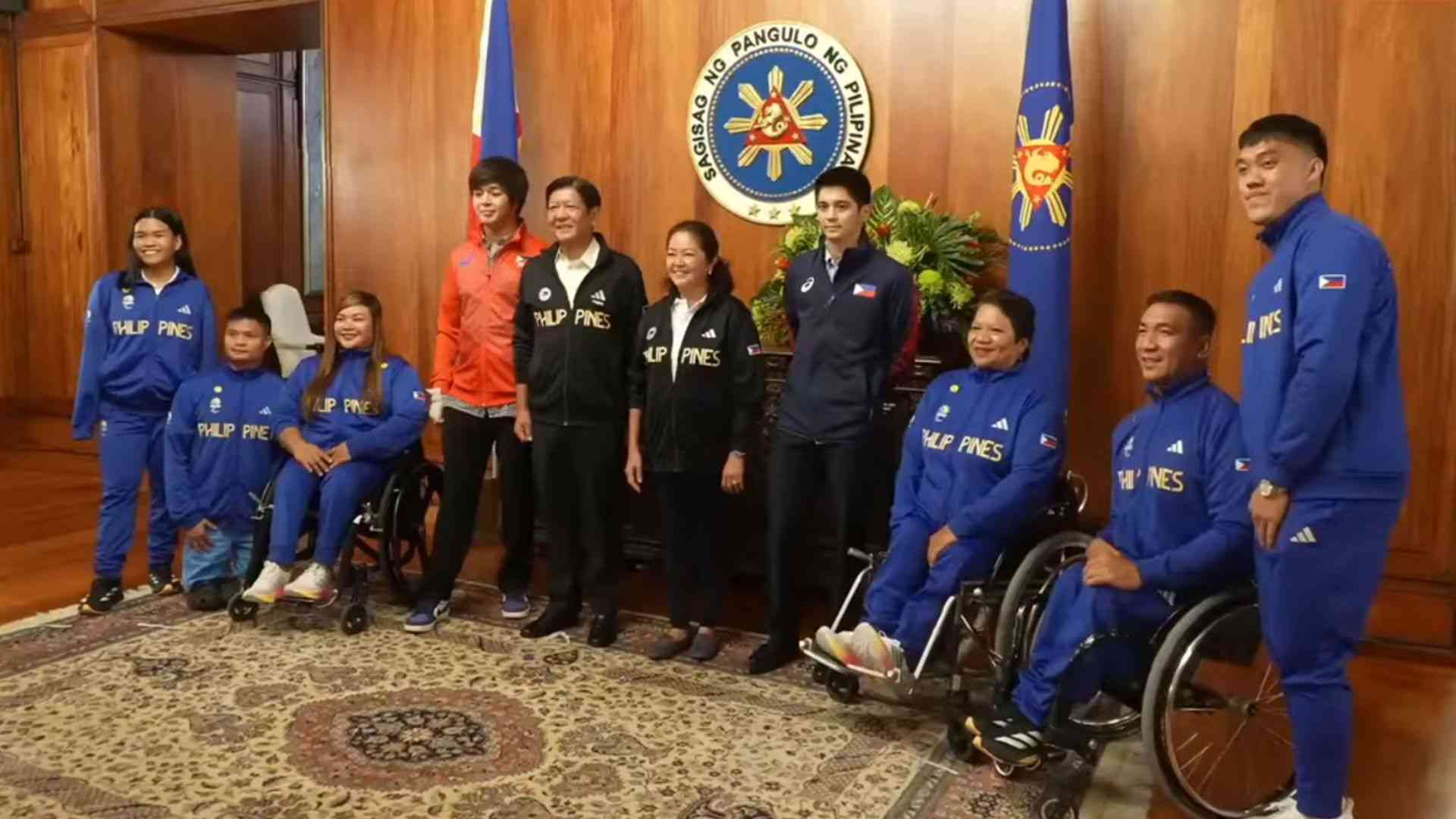 Filipino Paralympians receive P1M cash incentive from PBBM