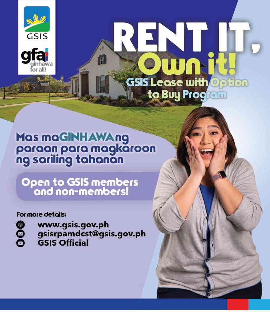 GSIS offers housing loan condonation, installment sale