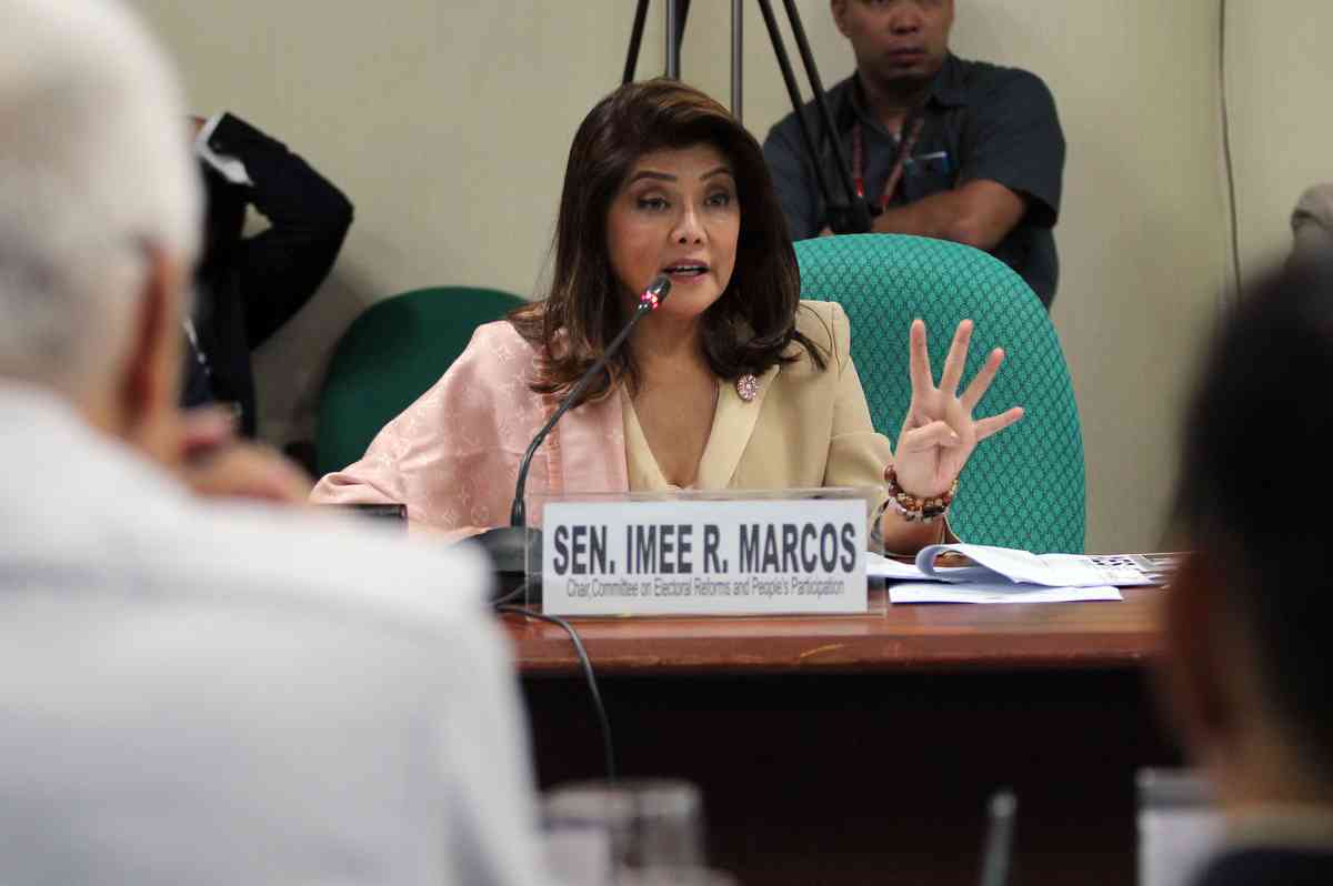 Imee Marcos calls for reshuffling of DA highest officials