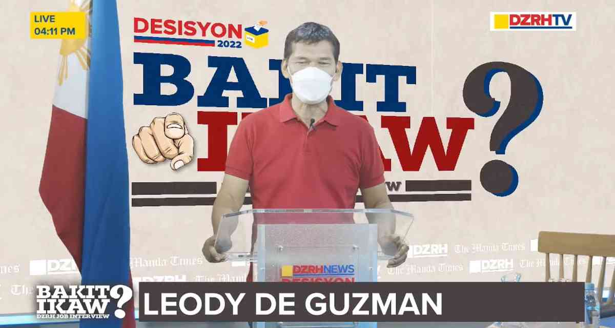 Incentives, but no mandates for vaccinations if De Guzman gets elected