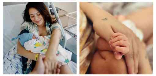 Joyce Pring gives birth to first child with husband Juancho Trivino