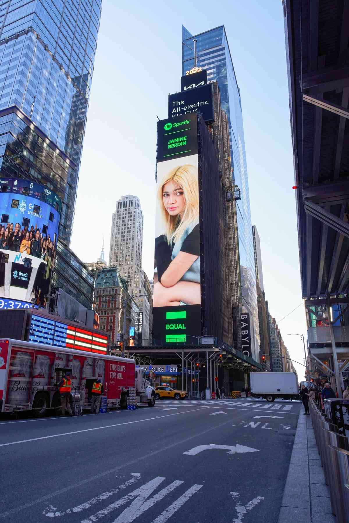 LOOK: Janine Berdin reaches Times Square billboard in New York