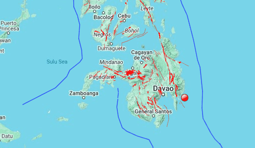 Magnitude 4.1 quake hits Tarragona, Davao Oriental