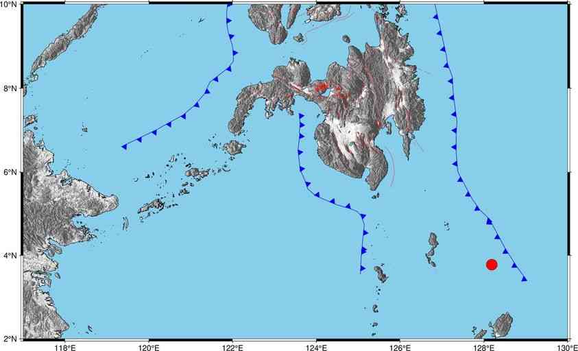 Magnitude 5 quake hits Sarangani Island