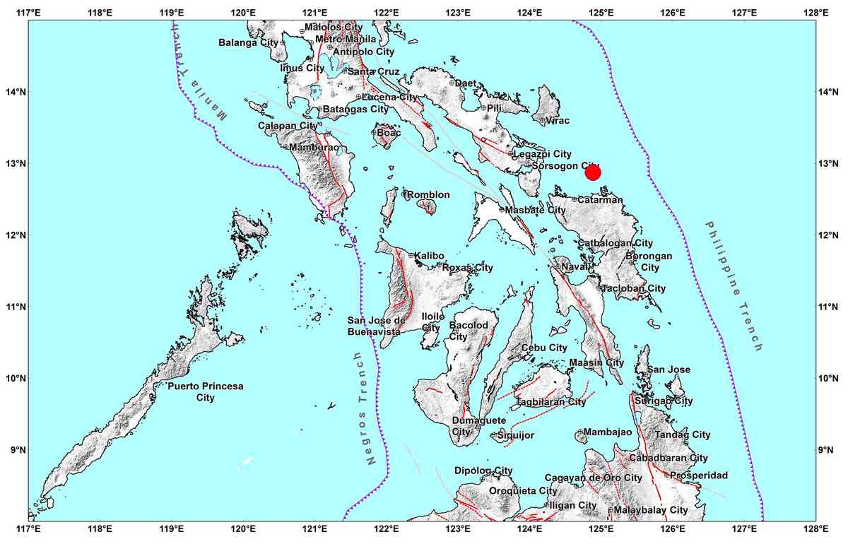 Magnitude 5.7 quake jolts Pambujan, Northern Samar