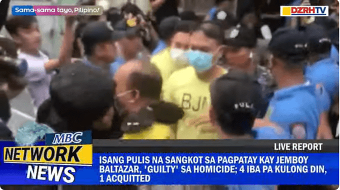 One of 6 involved cops in Jemboy Baltazar's slay found guilty of homicide