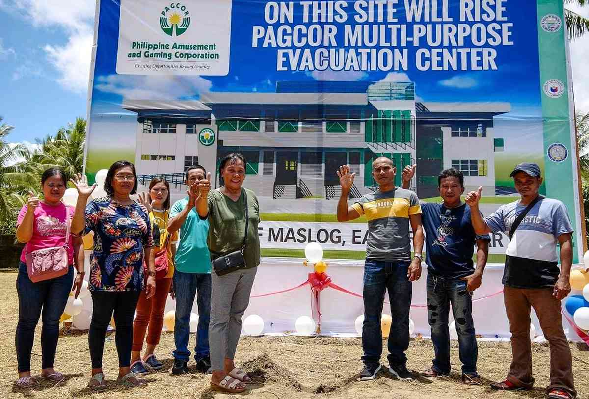 PAGCOR bankrolls construction of an evacuation facility in distant Eastern  Samar town