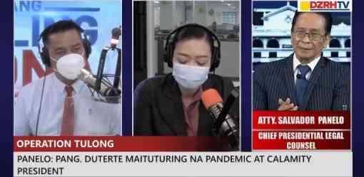 Panelo: Dapat mas magpasalamat ang taumbayan ngayon dahil pinagpatuloy ng administrasyong Duterte ang mga nasimulang proyekto ng administrasyong Aquino