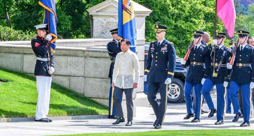 PBBM honors US fallen soldiers at Arlington Cemetery