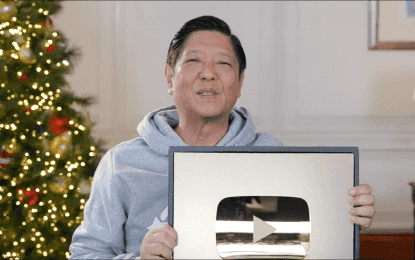 PBBM receives YouTube Gold Play Button