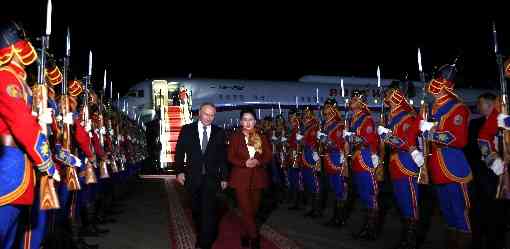 Putin arrives in Mongolia, key link in planned gas pipeline to China