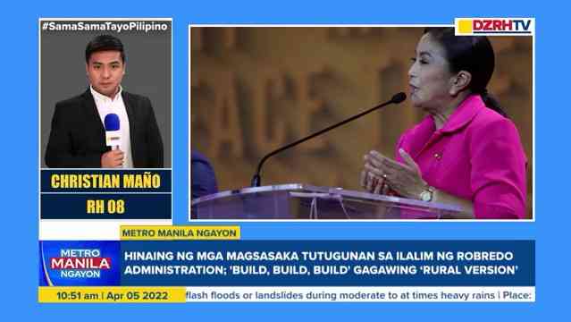 Rural version of 'build, build, build' to address the issues in agriculture - Robredo