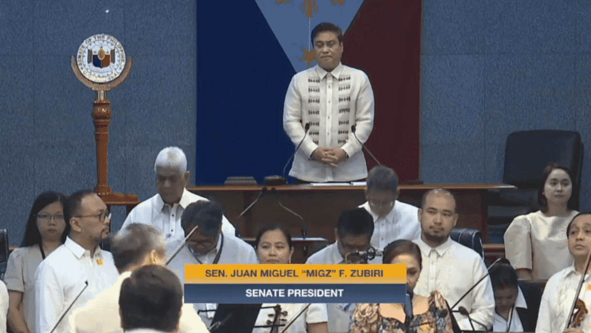 Senate formally opens second regular session of 19th Congress
