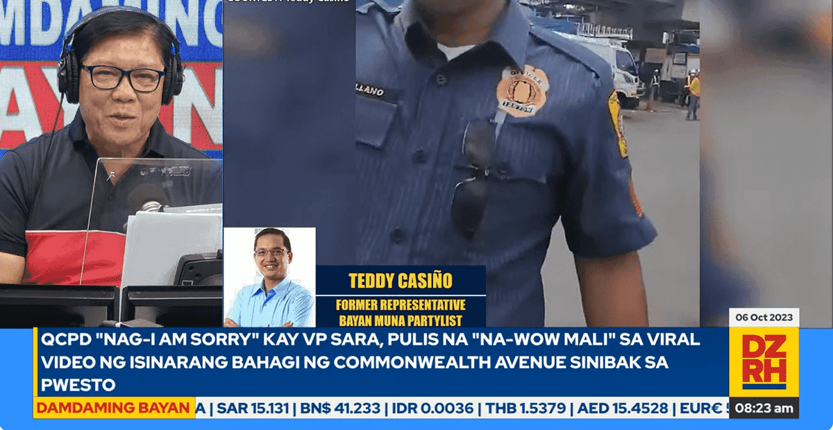 Teddy Casiño clarifies 'spreading' video allegations over Commonwealth traffic disruption